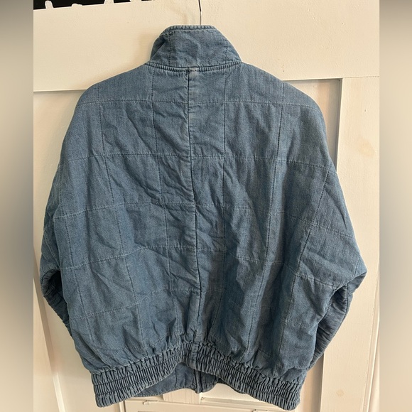 Free people dolman quilted Jean jacket - Picture 7 of 7